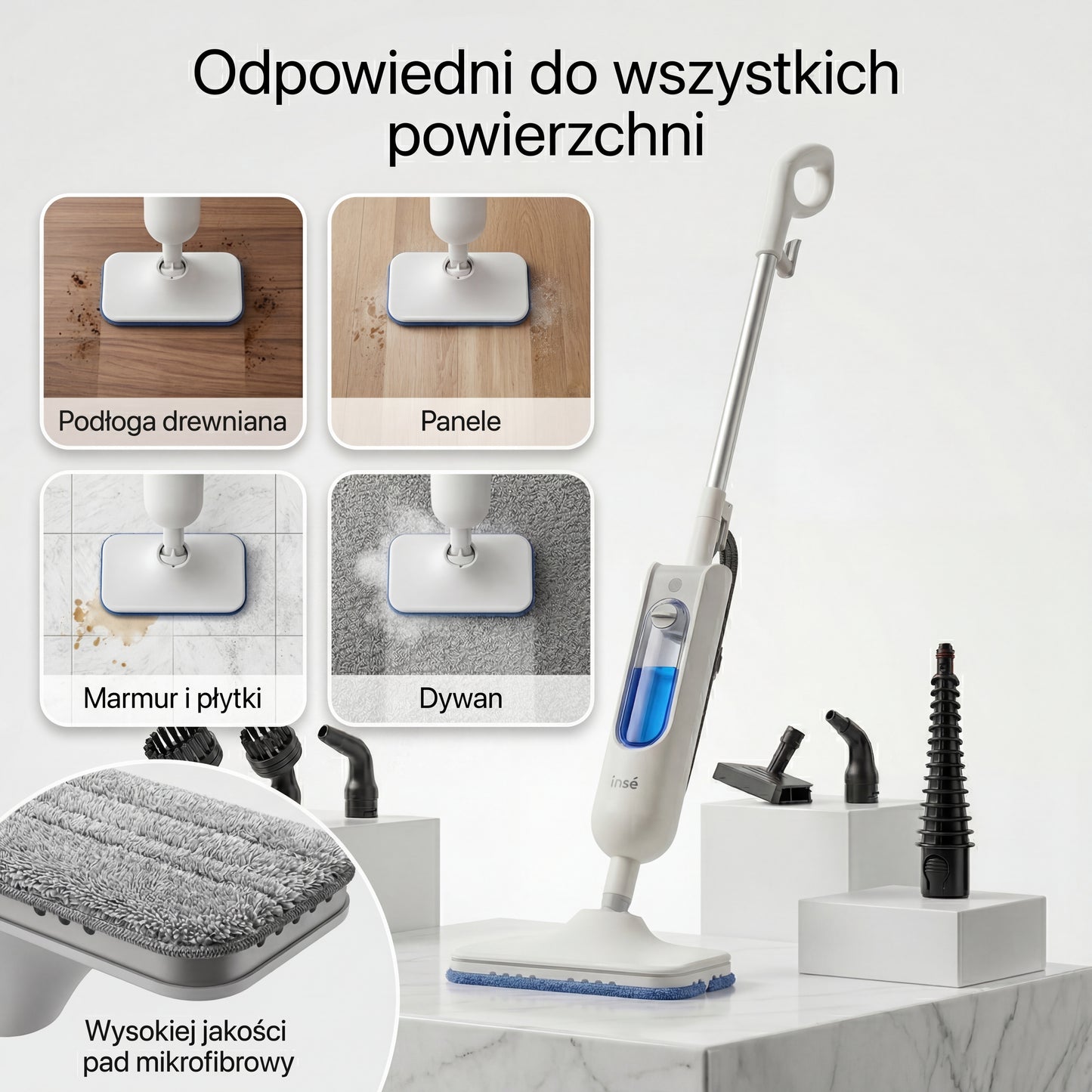 Mop Parowy - Zestaw