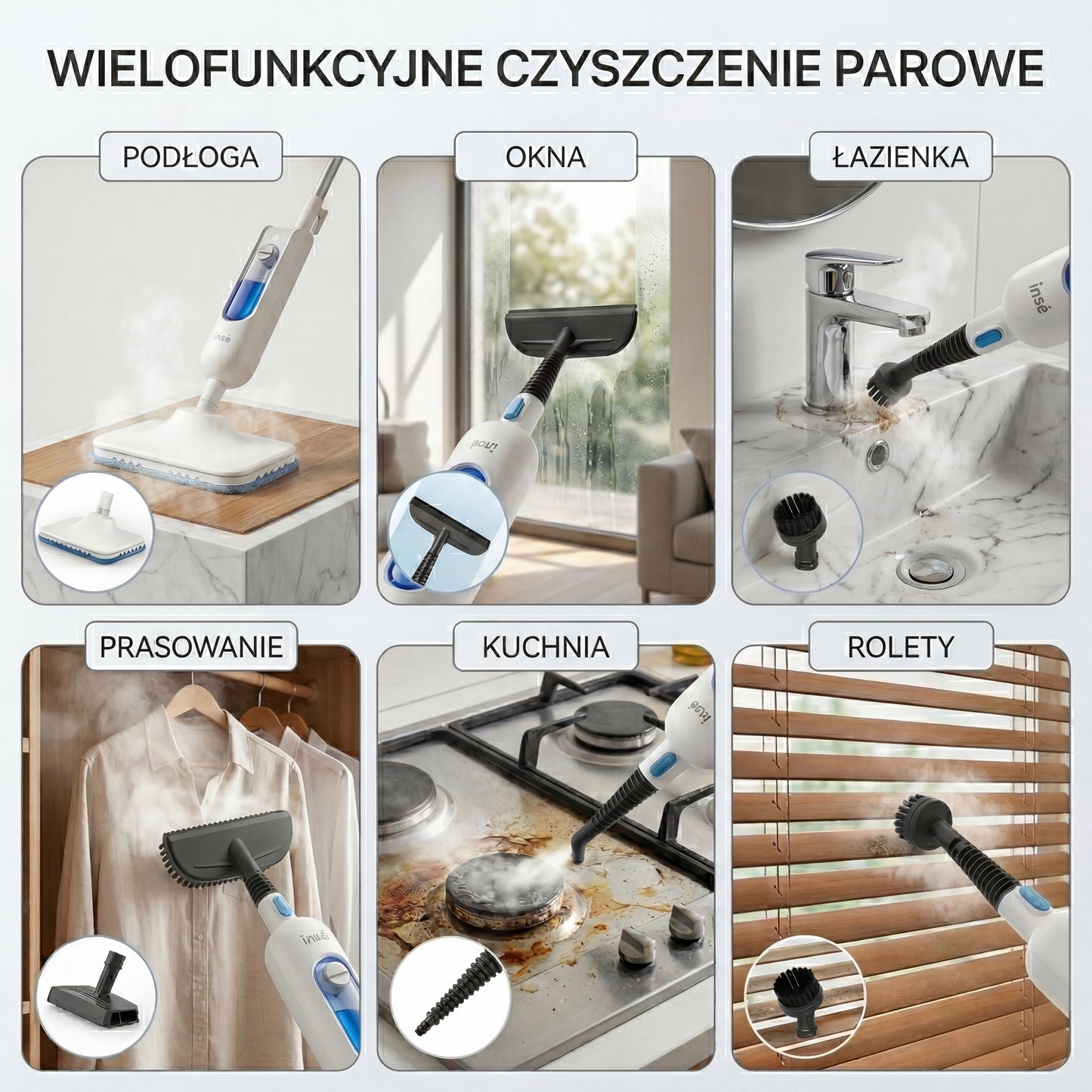 Mop Parowy - Zestaw